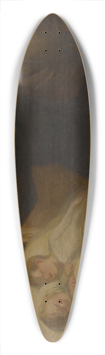 Thophile Alexandre Steinlen - Les Pauvres gens 39.3 inch art pintail longboard deck