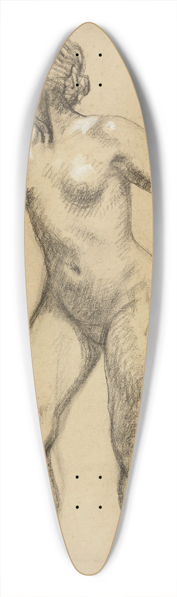 Thophile Alexandre Steinlen - Nu debout au bras allong 39.3 inch art pintail longboard deck