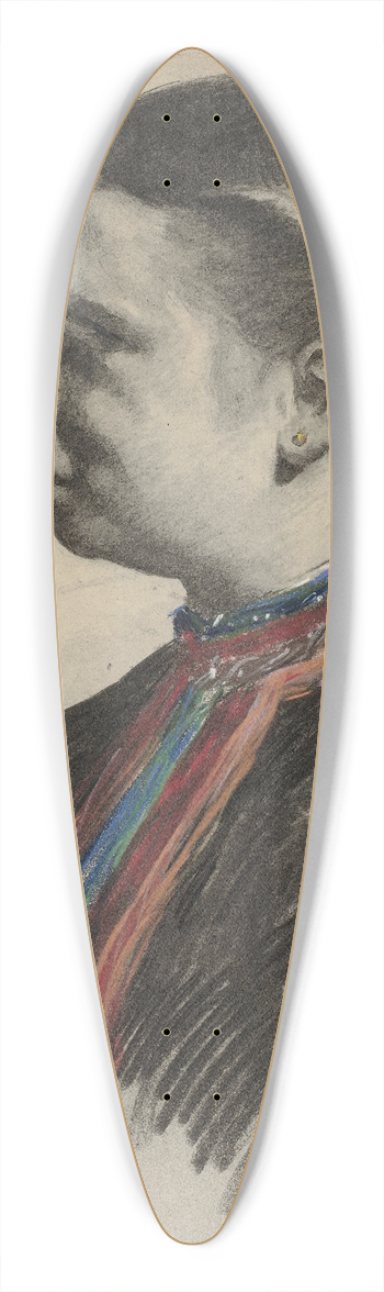 Thrse Schwartze - Portret van een Oostenrijkse 39.3 inch art pintail longboard deck