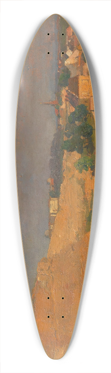 Tina Blau - Blick auf Wien von der Trkenschanze 39.3 inch art pintail longboard deck