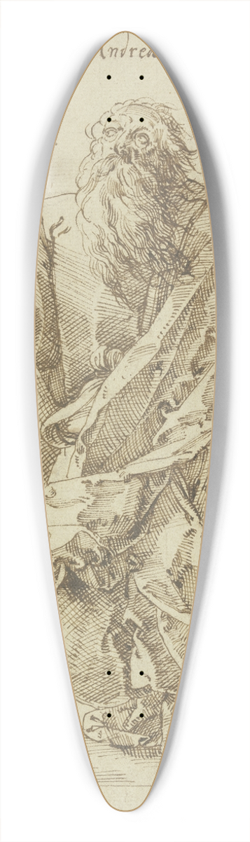 Tobias Stimmer - Andrew the Apostle 39.3 inch art pintail longboard deck