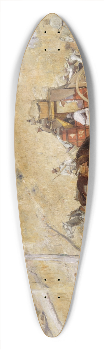 Tom Roberts - Bailed up 39.3 inch art pintail longboard deck