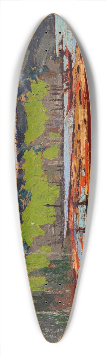 Tom Thomson - Boats 39.3 inch art pintail longboard deck