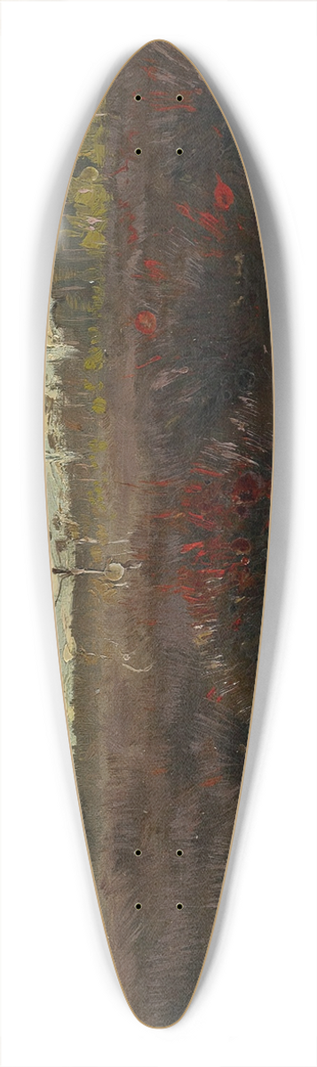 Torsten Wasastjerna - Bog in Lapland 39.3 inch art pintail longboard deck
