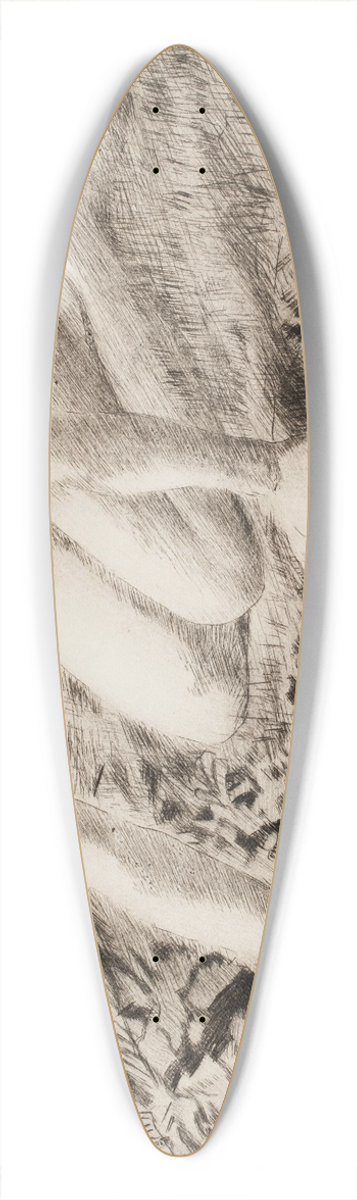 Torsten Wasastjerna - Lumpeita poimimassa 39.3 inch art pintail longboard deck