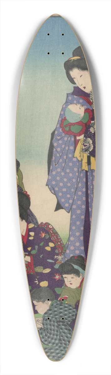 Toyohara Chikanobu - The Album of Nishikie Pl.04 39.3 inch art pintail longboard deck