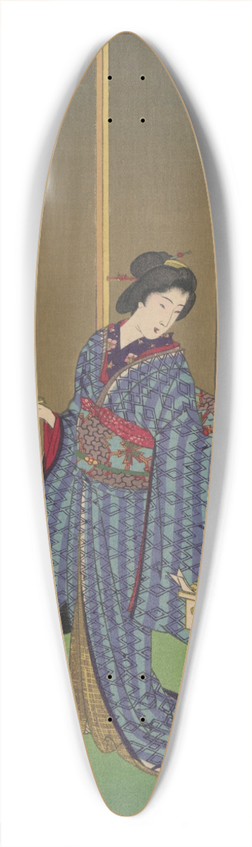 Toyohara Chikanobu - The Album of Nishikie Pl.05 39.3 inch art pintail longboard deck