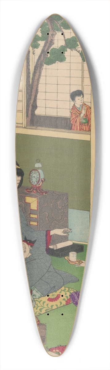 Toyohara Chikanobu - The Album of Nishikie Pl.06 39.3 inch art pintail longboard deck