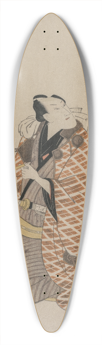 Toyokuni Utagawa - Bando Mitsugoro IV in a Travelling Robe 39.3 inch art pintail longboard deck