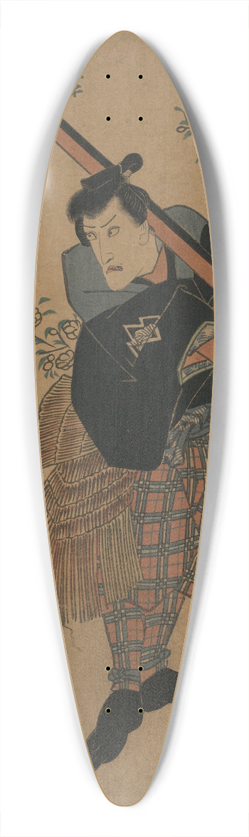 Toyokuni Utagawa - Ichikawa danjr no kaya no sanpei ymy soga no danzabur 39.3 inch art pintail longboard deck