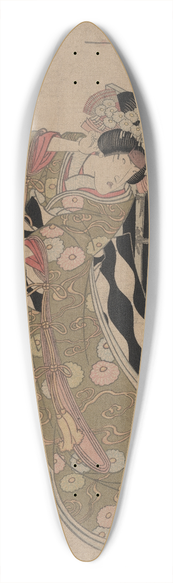 Toyokuni Utagawa - Segawa kikunoj no hashihime 39.3 inch art pintail longboard deck