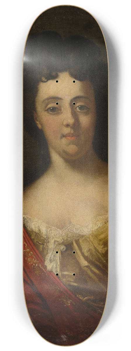 David Leclerc - Portrait of Sophia Magdalena von Holzhausen 8.25 inch art skate deck