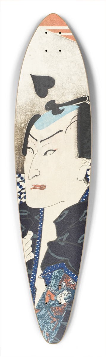 Tsukioka Yoshitoshi - A Celebration of Gallantry 39.3 inch art pintail longboard deck