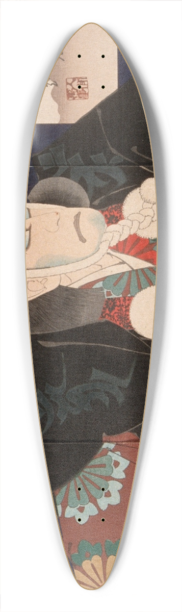 Tsukioka Yoshitoshi - Ichikawa Danjr IX as Masashib Benkei in Kanjinch 39.3 inch art pintail longboard deck