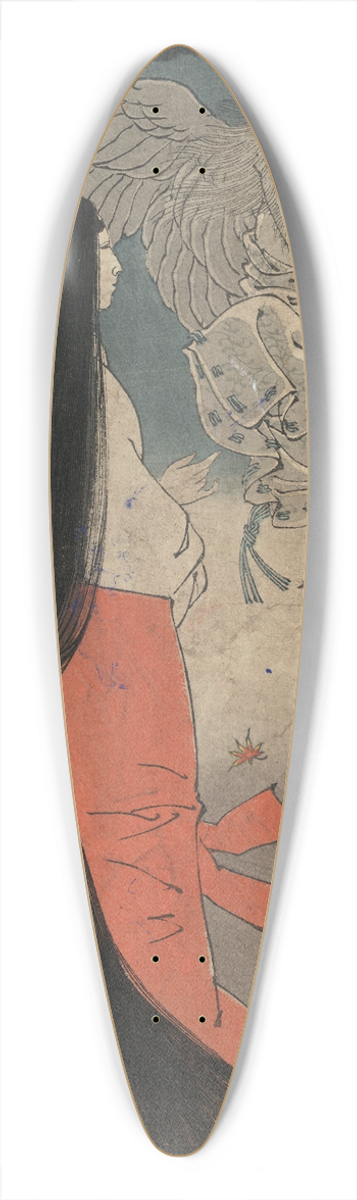 Tsukioka Yoshitoshi - Manosan yowa no tsuki 39.3 inch art pintail longboard deck