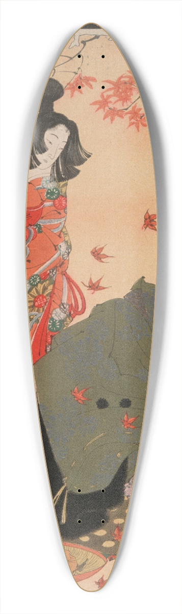 Tsukioka Yoshitoshi - Taira No Koremochi Subjugates the Evil Demon at Togakushi Mountain 39.3 inch art pintail longboard deck