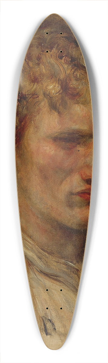 Tsune Nakamura - Portrait of Vasilii Yaroschenko 39.3 inch art pintail longboard deck