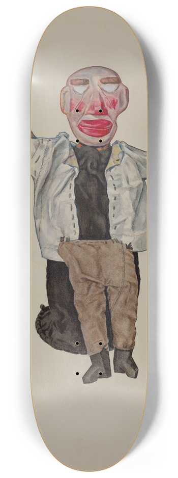 David Ramage - Blind Man Hand Puppet 8.25 inch art skate deck