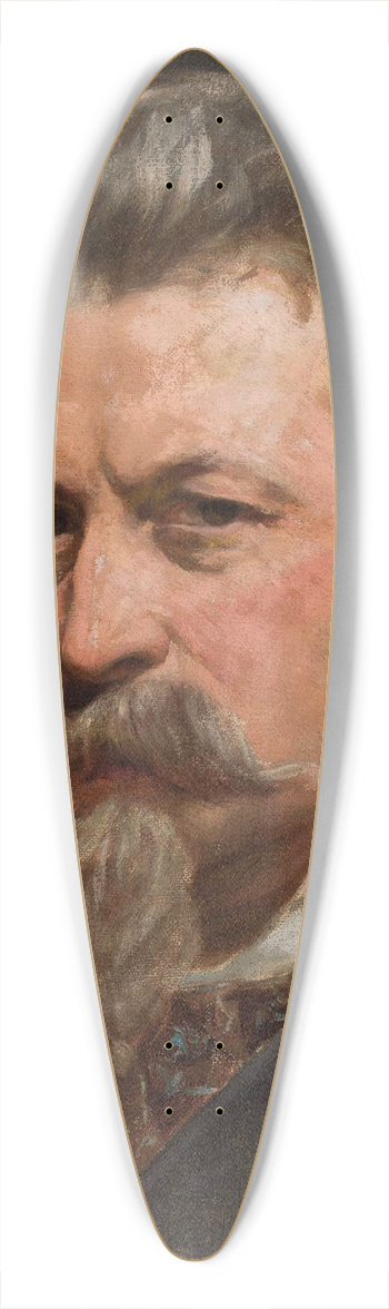 Tytus Seweryn Pilecki - Self-portrait 39.3 inch art pintail longboard deck