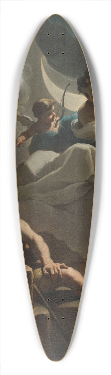 Ubaldo Gandolfi - Selene and Endymion 39.3 inch art pintail longboard deck