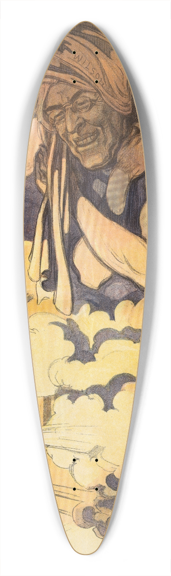 Udo Keppler - Aladdin and the wonderful lamp 39.3 inch art pintail longboard deck