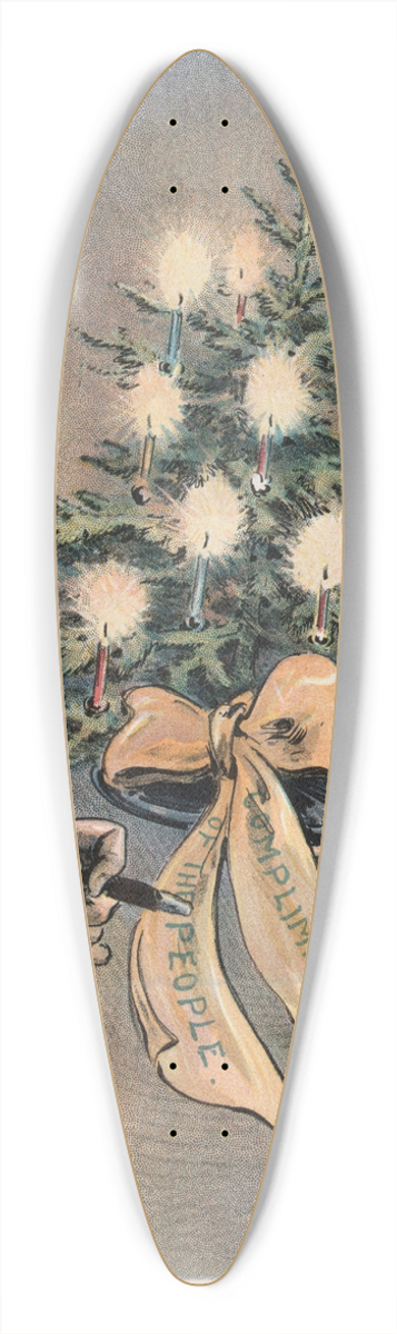 Udo Keppler - A Merry Christmas! 39.3 inch art pintail longboard deck