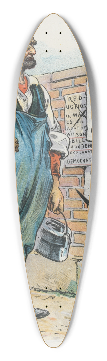 Udo Keppler - A puzzling phenomenon 39.3 inch art pintail longboard deck