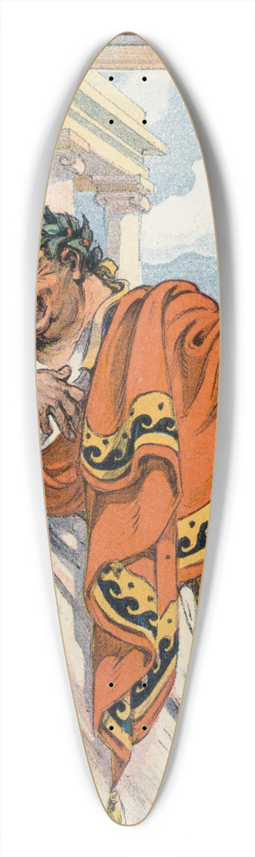 Udo Keppler - Caesars no. 39.3 inch art pintail longboard deck