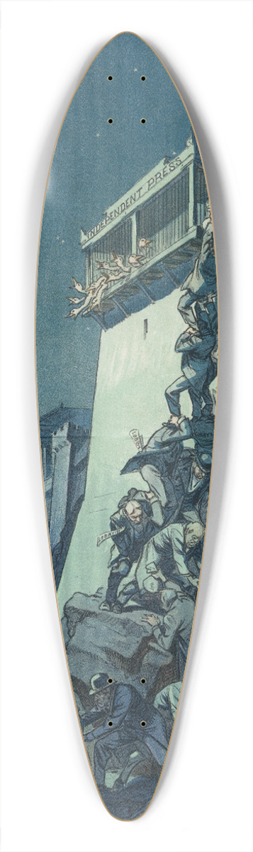 Udo Keppler - The alarm 39.3 inch art pintail longboard deck