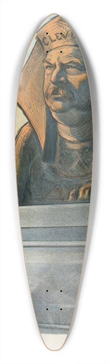 Udo Keppler - The riddle of the Sphinx 39.3 inch art pintail longboard deck