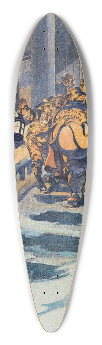 Udo Keppler - The tariff wait 39.3 inch art pintail longboard deck