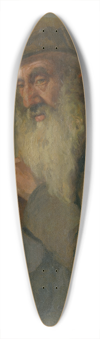 udovt ordk - Study of a Seated Old Man 39.3 inch art pintail longboard deck