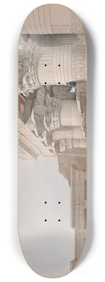 David Roberts - Edfou [Edfu, Idf]. Nov. 24th, 1838. 8.25 inch art skate deck