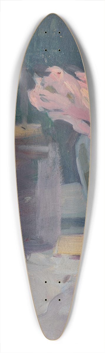 udovt Pitthordt - Spring Motif with a Bouquet 39.3 inch art pintail longboard deck