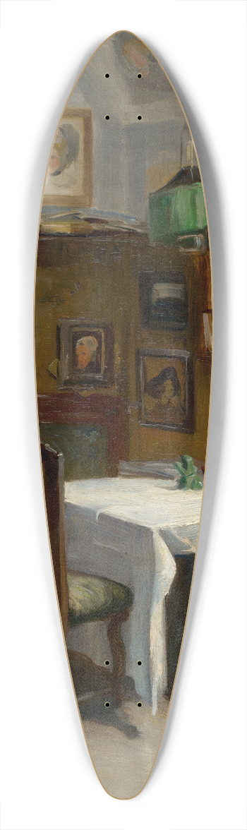 udovt Pitthordt - Study of a Munich Atelier 39.3 inch art pintail longboard deck