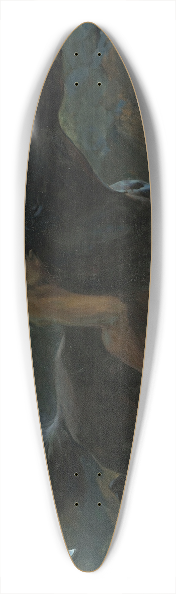 Ulpiano Checa - Time 39.3 inch art pintail longboard deck