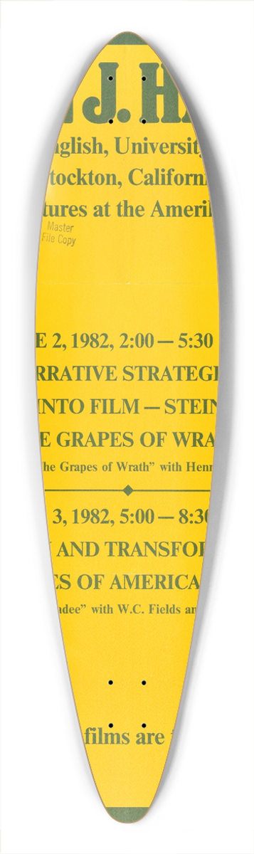 U.S. Information Agency - Arlen J. Hansen, Professor of English, University of the Pacific, Stockton, California, will give two lectures at the Amerika Haus Library 39.3 inch art pintail longboard deck