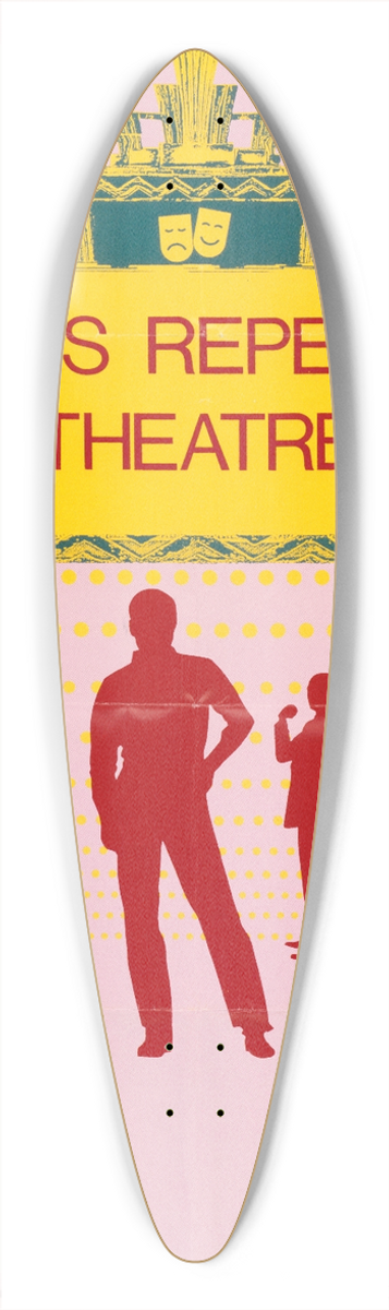 U.S. Information Agency - ARTISTS REPERTORY THEATRE. 39.3 inch art pintail longboard deck
