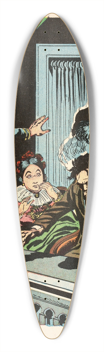 U.S. Information Agency - Assasination 39.3 inch art pintail longboard deck