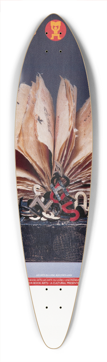 U.S. Information Agency - Book Arts in the USA. 39.3 inch art pintail longboard deck