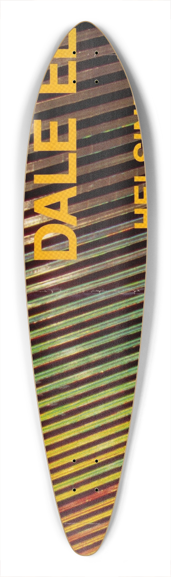 U.S. Information Agency - Dale Eldred: Helsinki Project 1982 39.3 inch art pintail longboard deck