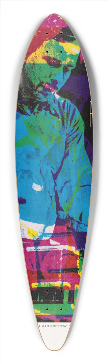 U.S. Information Agency - Gary Burton 39.3 inch art pintail longboard deck