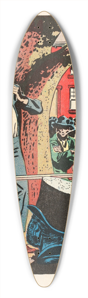 U.S. Information Agency - Legislature 39.3 inch art pintail longboard deck