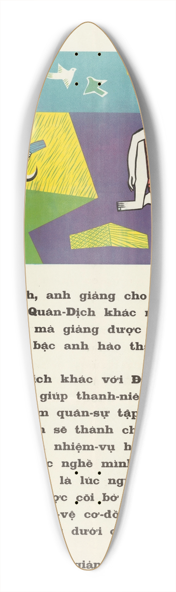 U.S. Information Agency - Meaning of Compulsory Service 39.3 inch art pintail longboard deck