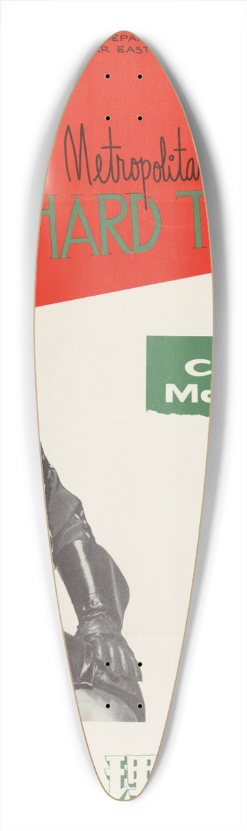 U.S. Information Agency - Richard Tucker 39.3 inch art pintail longboard deck