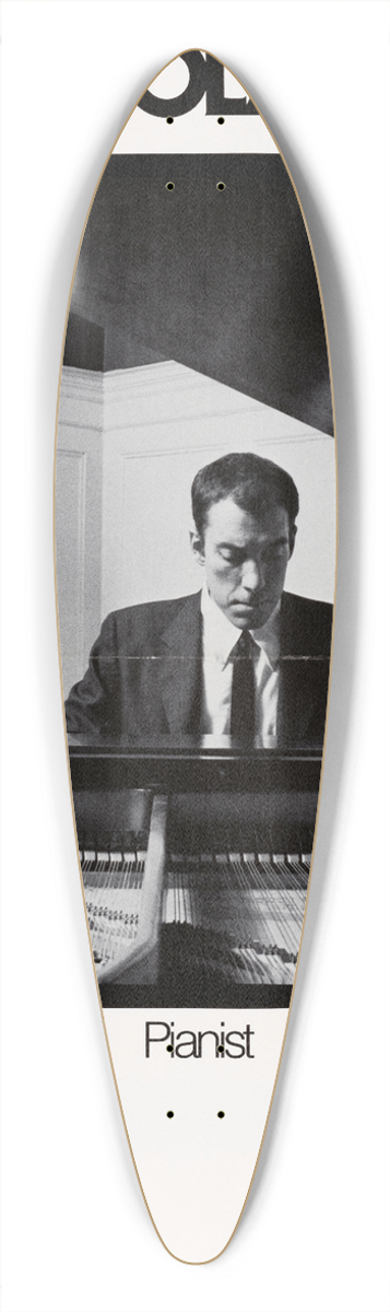 U.S. Information Agency - Robert Noland (USA): Pianist 39.3 inch art pintail longboard deck