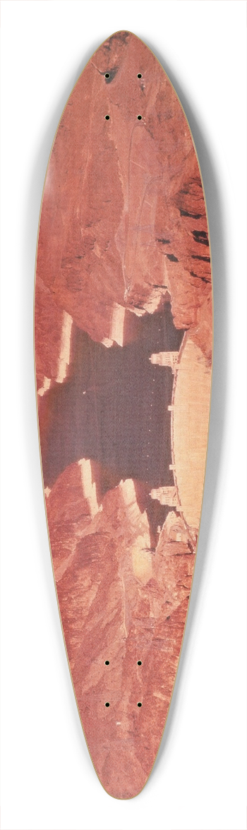 U.S. Information Agency - Scenically Yours, Hoover Dam (Also known as Boulder Dam), Arizona 39.3 inch art pintail longboard deck
