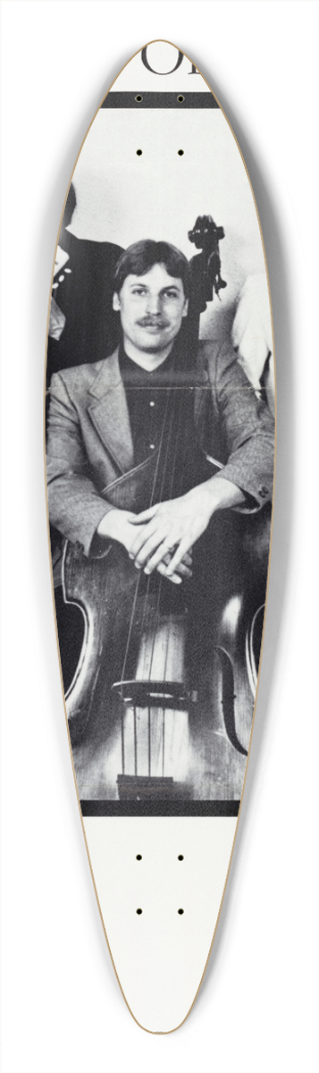 U.S. Information Agency - String Trio of New York 39.3 inch art pintail longboard deck