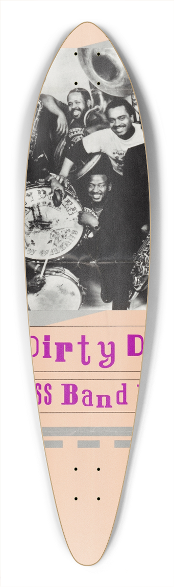 U.S. Information Agency - The Dirty Dozen Brass Band Live 39.3 inch art pintail longboard deck