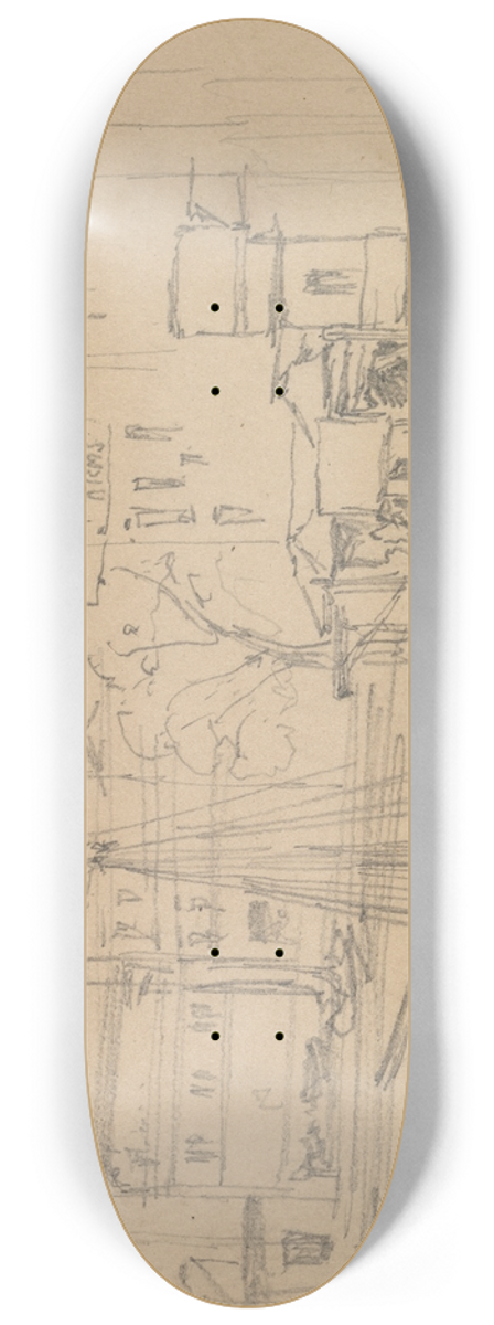 David Roberts - On the Thames 8.25 inch art skate deck